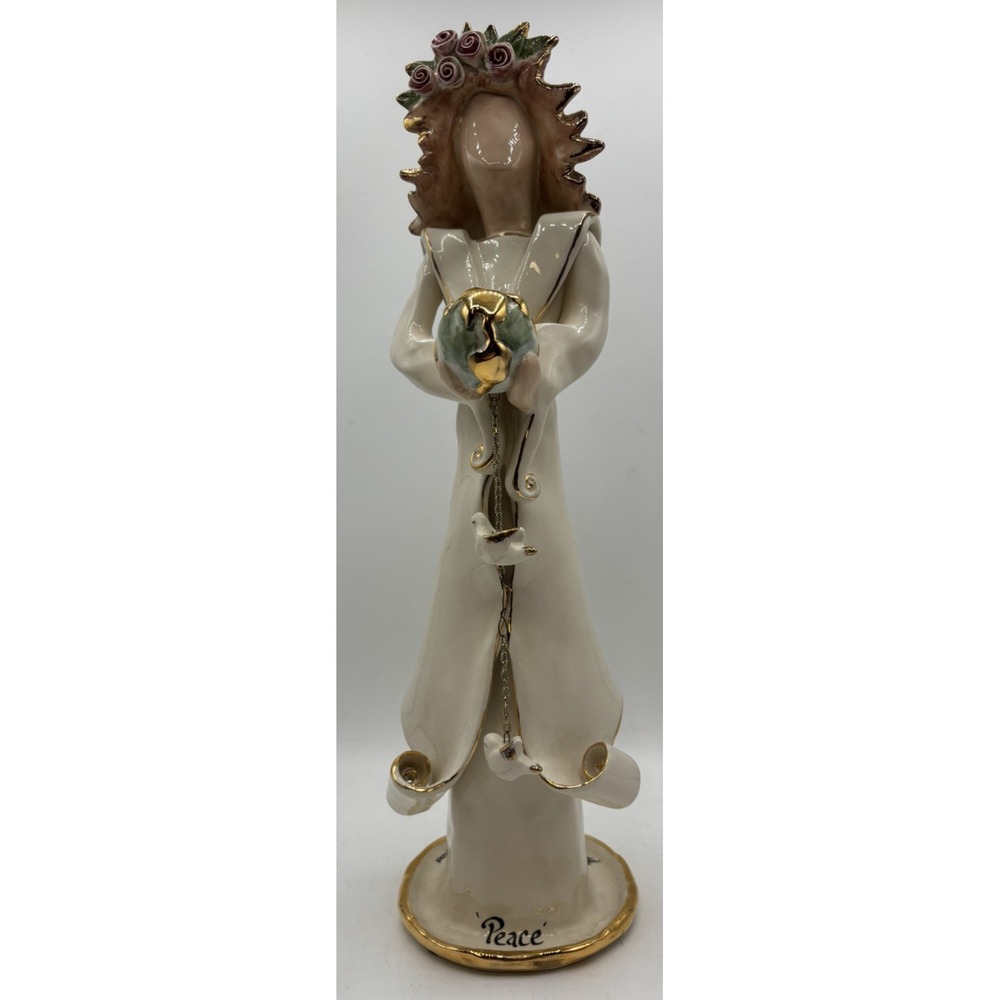 September 11, 2001 Blue Sky Clayworks Heather Goldminc Peace Angel Candle Holder
